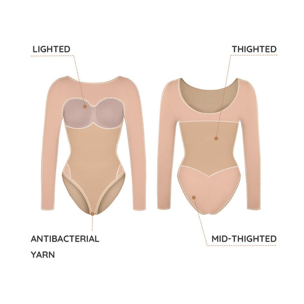 Firm Daily Wear Seamless Tummy Control Bodysuit Shapewear