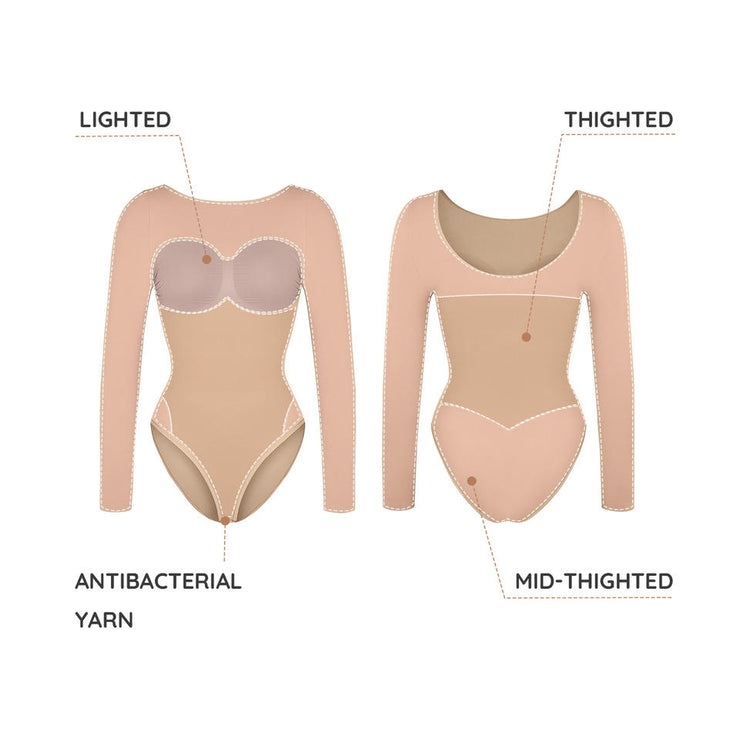 Firm Daily Wear Seamless Tummy Control Bodysuit Shapewear