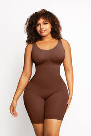 Seamless Body Shaper with Hip Pads – Plus Size Curve Enhancing Shapewear