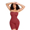 Strapless Tummy Control Shapewear Bodysuit with Bust Support & Butt Lift