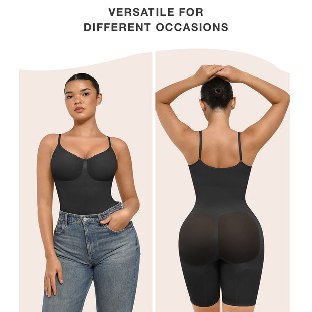 One-Piece Seamless Sculpting Body Shaper – Tank Top Push-Up & Butt-Lifting Bodysuit