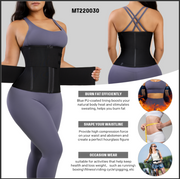 Double Band Waist Trainer – Tummy Control Compression Belt Faja