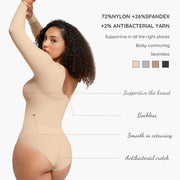Firm Daily Wear Seamless Tummy Control Bodysuit Shapewear