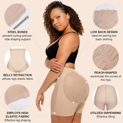 Seamless Butt Lifter & Abdominal Compression Shorts – Sculpt & Shape
