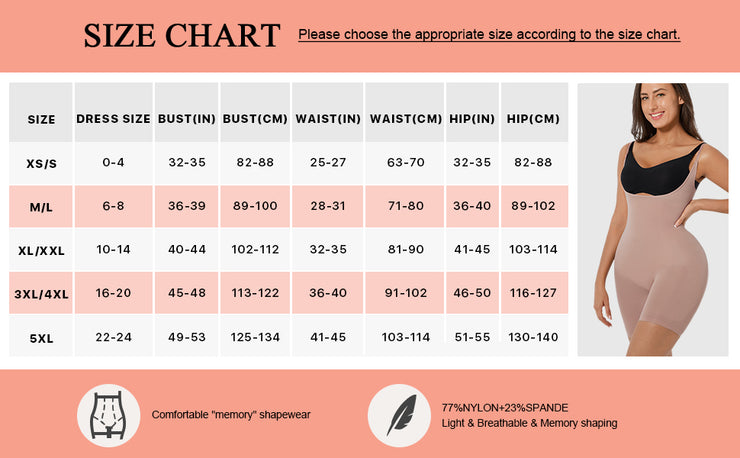 Seamless Full-Body Compression Shapewear Bodysuit – Lifts, Smooths & Shapes