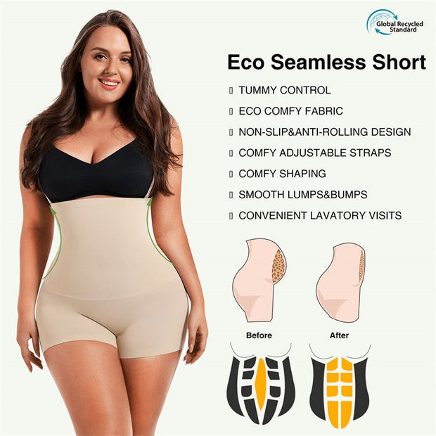 High Waist Butt Lifter Shapewear Shorts – Tummy Control & Sculpting