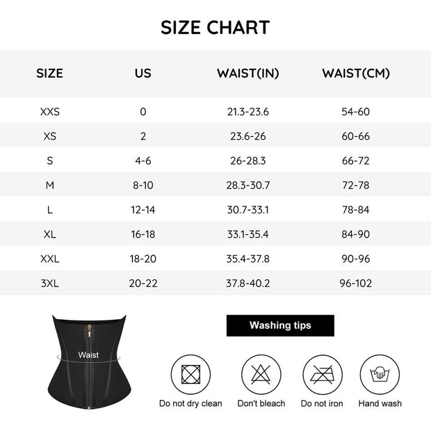 Premium 15-Steel Boned Waist Trainer Vest – Curve Slimming Underbust Shaper