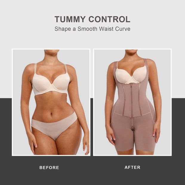 Hot Colombiana Steel-Boned Waist Girdle Shaper – Plus Size, Breathable, Abdomen Control