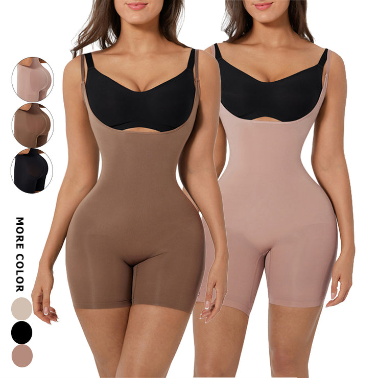 Seamless Full-Body Compression Shapewear Bodysuit – Lifts, Smooths & Shapes