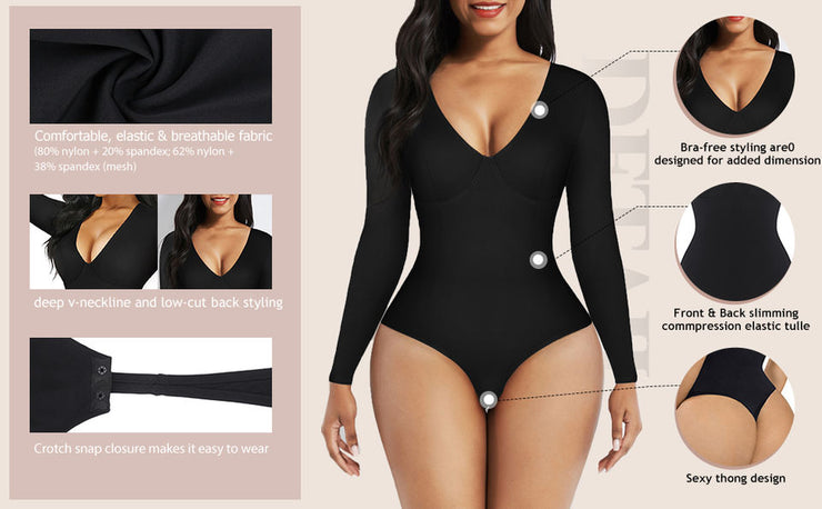 Full Body Seamless Shaper – Butt Lifting Compression Bodysuit