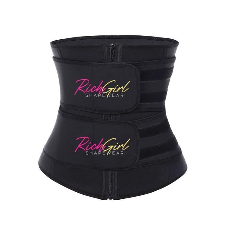 Rich Girl Waist Trainer – Double Belt Compression Shapewear for Instant Hourglass Curve